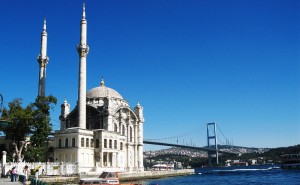 Ortaköy area and Bosphorus