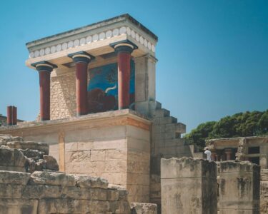 The ruins of the Palace of Knossos