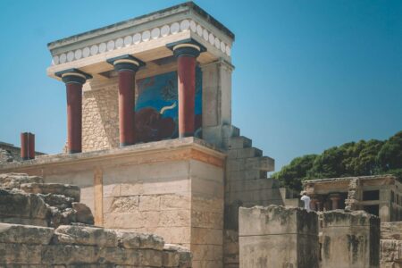 The ruins of the Palace of Knossos